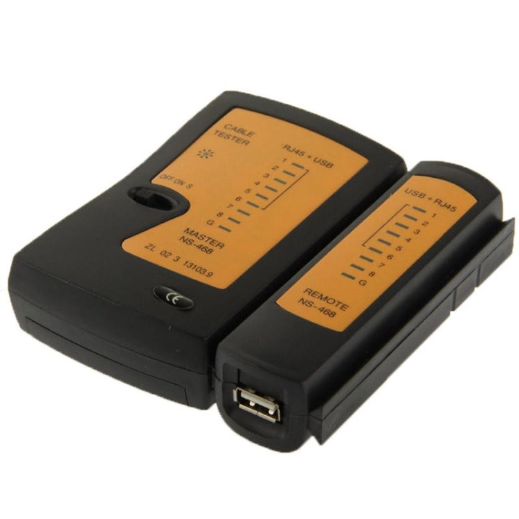 RJ45和RJ11網路線測試器，RJ45/RJ11黑色