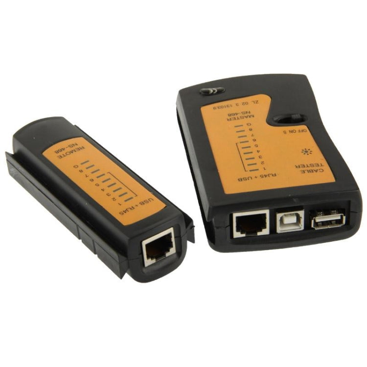 RJ45和RJ11網路線測試器，RJ45/RJ11黑色