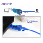 USB 1.1 RJ45 網卡 10/100M 乙太網路網路適配器