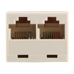 RJ45 1分2 乙太網路連接器分配器，RJ45 母對兩母