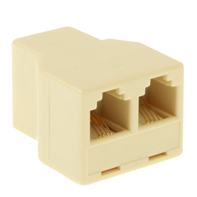 RJ11 母對兩母電話分配器，RJ11 母對兩母