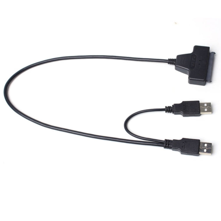 雙 USB 2.0 至 SATA 硬碟轉接線，適用於 2.5 吋 SATA 硬碟/固態硬碟，雙 USB 2.0 至 SATA