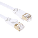 鍍金頭 CAT7 高速 10Gbps 超薄扁平乙太網路局域網線，1米、2米、3米、5米、10米、15米、20米、25米、30米