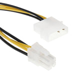 主機板 Molex IDE 2 針轉 4 針 ATX P4 12V ATX CPU 電源連接器轉接線，2 針公頭轉 4 針母頭