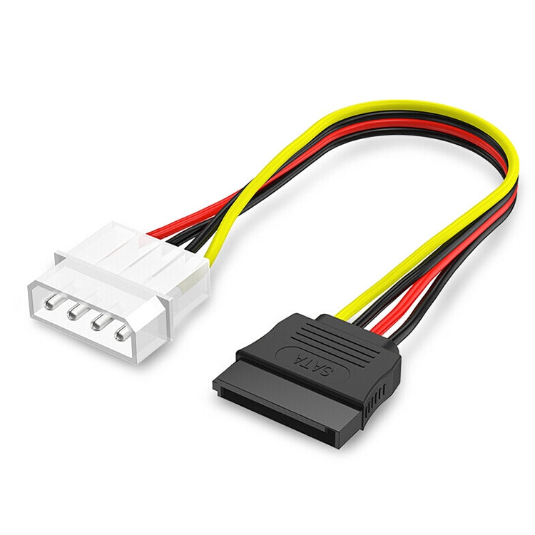 4 針 IDE 轉 Serial ATA SATA 電源線轉接器（15cm），材質：鋁鎂合金，4 針 IDE 轉 SATA
