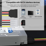 2 x 15 針轉 4 針 Serial SATA 電源轉接線，長度：18cm，材質：鋁鎂合金，材質：銅