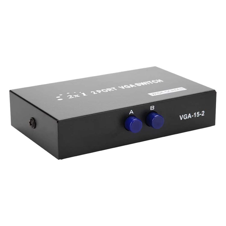 2 埠 VGA 切換盒，2 進 1 出，適用 LCD PC 電視顯示器 - HD15 (FJ-15-2C)