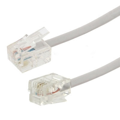 4芯RJ11轉RJ11電話線，長度：5米，長度：5米