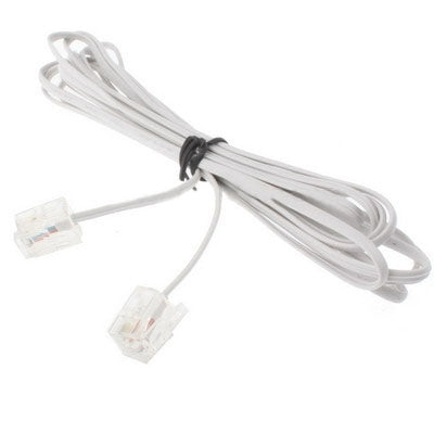4芯RJ11轉RJ11電話線，長度：5米，長度：5米