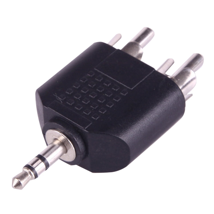 2 個 RCA 公頭轉 3.5mm 公頭音頻 Y 型轉接器，2 個 RCA 公頭轉 3.5mm