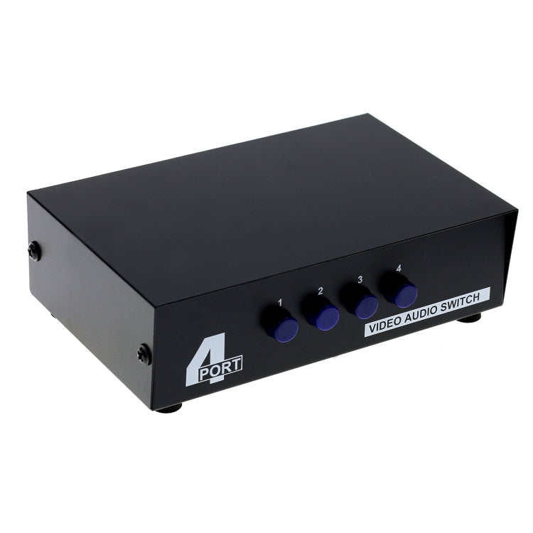 4 進 1 出音視頻 AV RCA 切換盒，4 進 1 出
