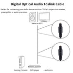 4.0mm 外徑公對公光纖數位音頻線，適用 DVD HDTV，長度：2m，外徑：4.0mm