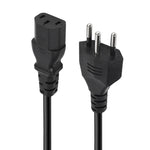 三腳巴西交流電源線，長度：1.2米（外徑5.5毫米），巴西插頭，1.2米