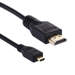 1.5 米 Micro HDMI 轉 HDMI 19 針線材，1.4 版本，支援 3D，HDMI 公頭，支援 3D，長度：1.5 米