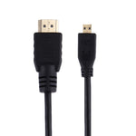 1.5 米 Micro HDMI 轉 HDMI 19 針線材，1.4 版本，支援 3D，HDMI 公頭，支援 3D，長度：1.5 米