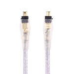 高品質Firewire IEEE 1394 4針公對4針公線，長度：3米（金屬鍍金），4針對4針（3米）