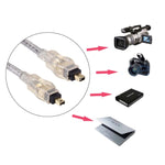 高品質Firewire IEEE 1394 4針公對4針公線，長度：3米（金屬鍍金），4針對4針（3米）