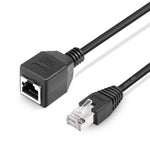 RJ45母對公Cat網路延長線，長度：30厘米，30厘米RJ45公頭