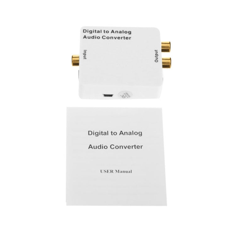 數字轉模擬音頻轉換器/迷你音頻解碼器，尺寸：72 x 55 x 20毫米，Spdif+同軸轉2RCA+3.5mm