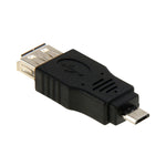 USB 2.0 A母轉Micro USB 5針公OTG轉接頭，USB AF轉Micro USB