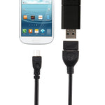 10cm USB A 母頭轉 Micro USB 5 針公頭 OTG 轉接器