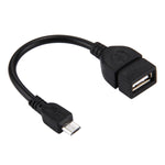 10cm USB A 母頭轉 Micro USB 5 針公頭 OTG 轉接器