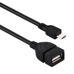 10cm USB A 母頭轉 Micro USB 5 針公頭 OTG 轉接器