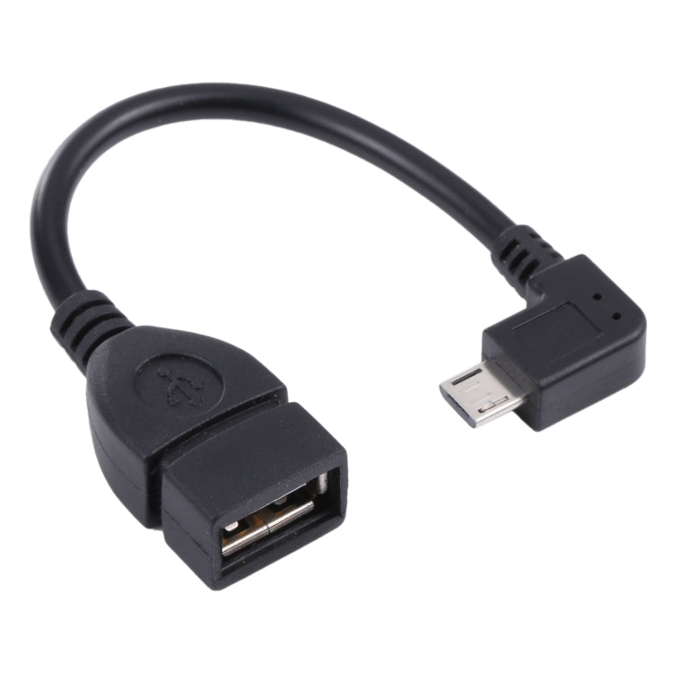 90 度 Micro USB 公頭轉 USB 2.0 AF 轉接線，具 OTG 功能，適用 Galaxy / Nokia / LG / BlackBerry / HTC One X / Amazon Kindle / Sony Xperia 等（40cm）