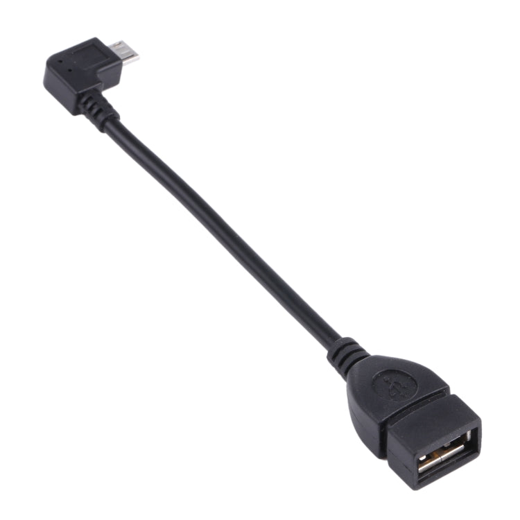 90 度 Micro USB 公頭轉 USB 2.0 AF 轉接線，具 OTG 功能，適用 Galaxy / Nokia / LG / BlackBerry / HTC One X / Amazon Kindle / Sony Xperia 等（40cm）
