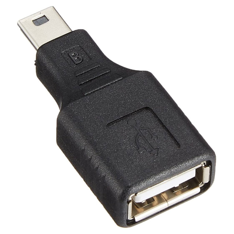 迷你USB公轉USB 2.0母轉接頭帶OTG功能，USB母頭