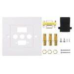 USB 3.0母頭插座 + 3個RCA母頭插座 + VGA母頭插座壁板面板