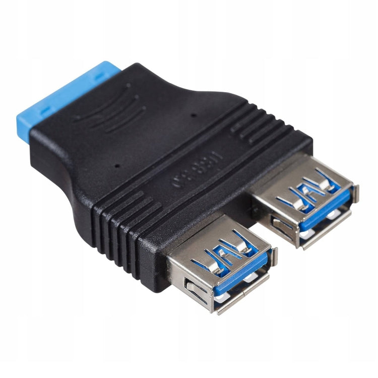 2個USB 3.0母對20針轉接器，轉接器