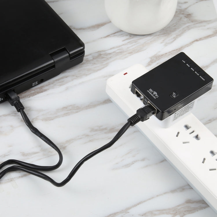 300Mbps Wireless-N迷你路由器，支援AP / 客戶端 / 路由器 / 橋接 / 中繼工作模式，隨機發貨，美規插頭