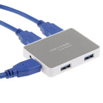 CR-H302鏡面4埠USB 3.0超高速5Gbps集線器+60cm USB 3.0傳輸線，H302白色，H302黑色