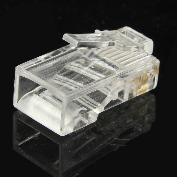 100個/包 RJ45 連接器模組插頭，金色：3u，金色：3u