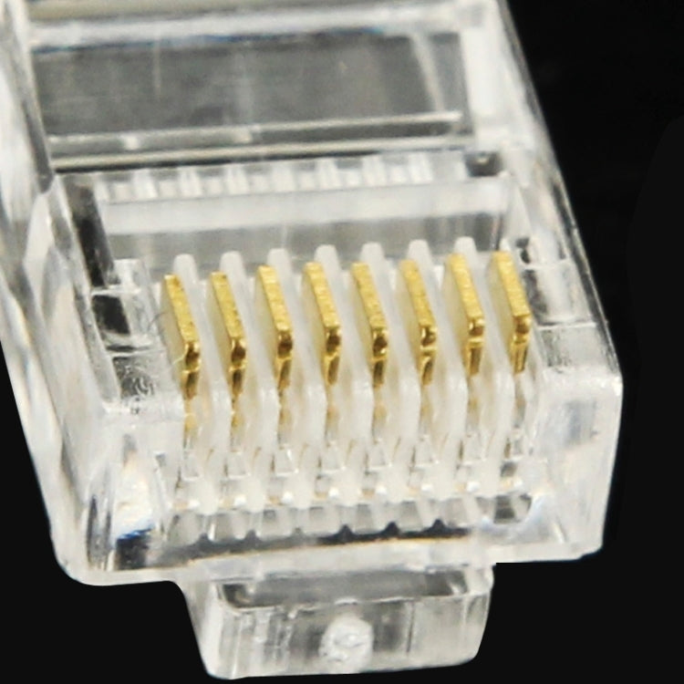 100個/包 RJ45 連接器模組插頭，金色：3u，金色：3u