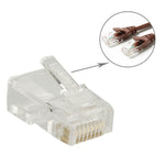 100個/包 RJ45 連接器模組插頭，金色：3u，金色：3u