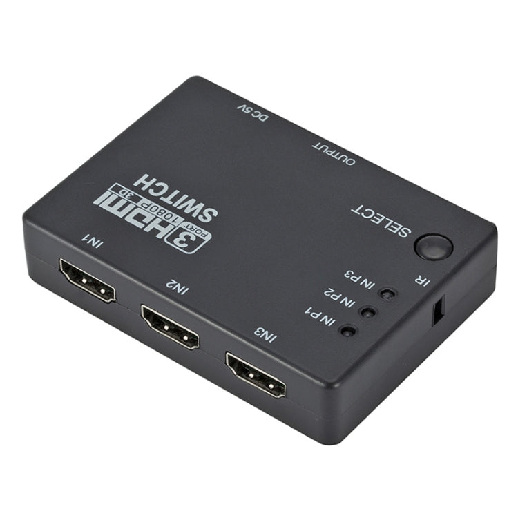 全高清 1080P 3D HDMI 3x1 切換器，附紅外線遙控