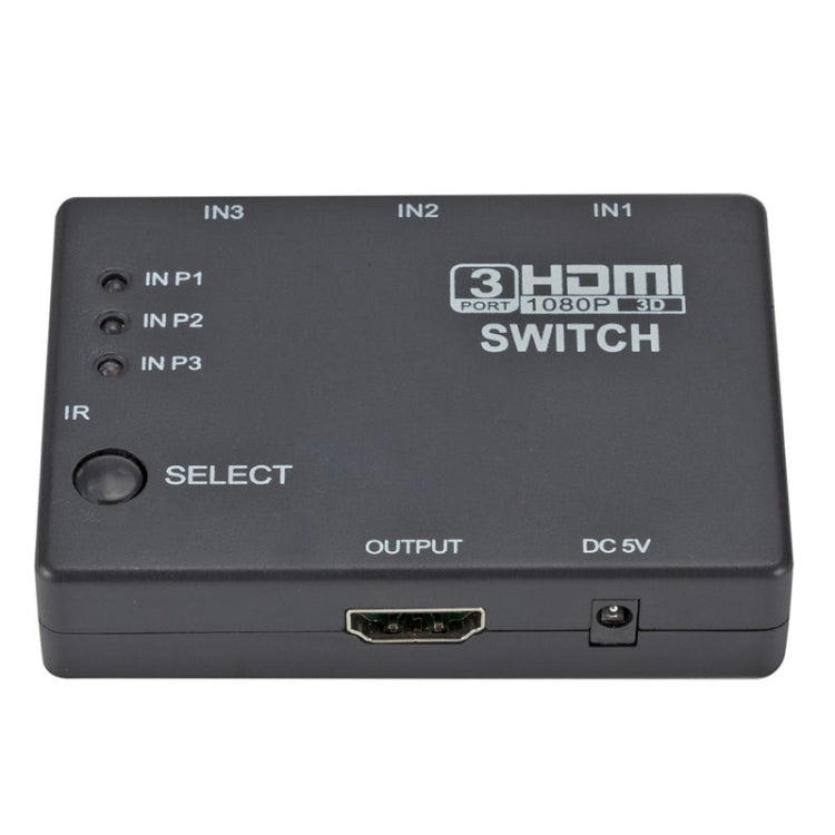 全高清 1080P 3D HDMI 3x1 切換器，附紅外線遙控