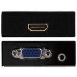 高清 1080P HDMI 迷你 VGA 轉 HDMI 影像縮放盒音頻視頻數位轉換器轉接器，適用 PC / HDTV，高清 1080P