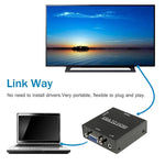 高清 1080P HDMI 迷你 VGA 轉 HDMI 影像縮放盒音頻視頻數位轉換器轉接器，適用 PC / HDTV，高清 1080P