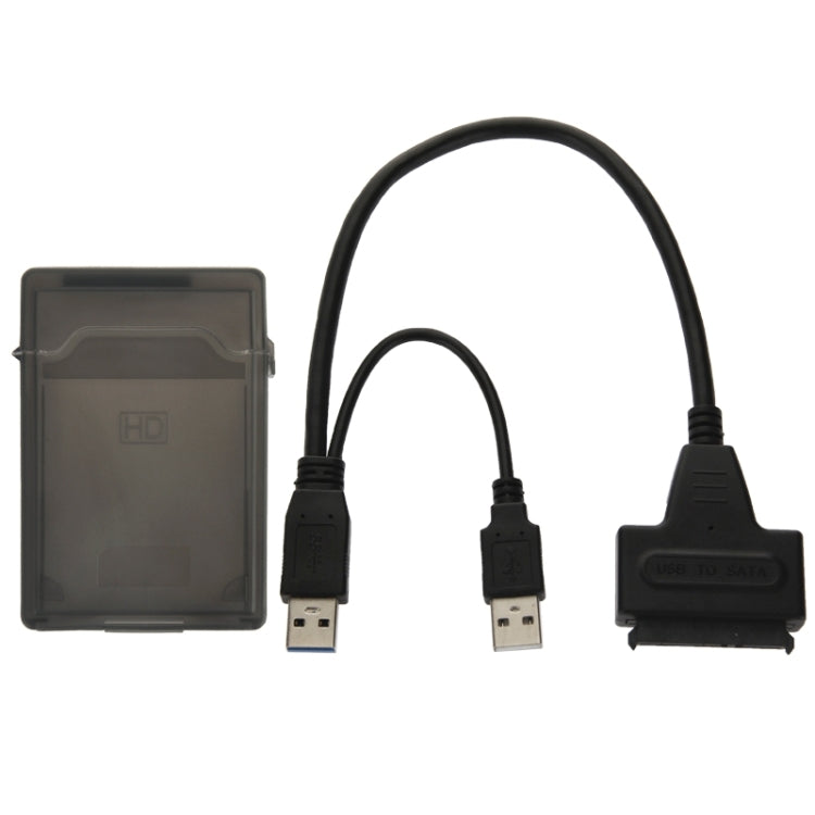 USB 2.0 / USB 3.0 轉 SATA 線纜附 2.5 吋硬碟保護盒，支援最高 4TB 速度，USB 3.0 轉 SATA 含 USB(B)