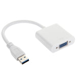USB 3.0 轉 VGA 多顯示器轉換器外接顯示卡，USB 3.0