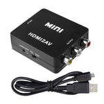 VK-126 迷你高清 HDMI 轉 AV/CVBS 視頻轉換器轉接器，HDMI 轉 AV/CVBS
