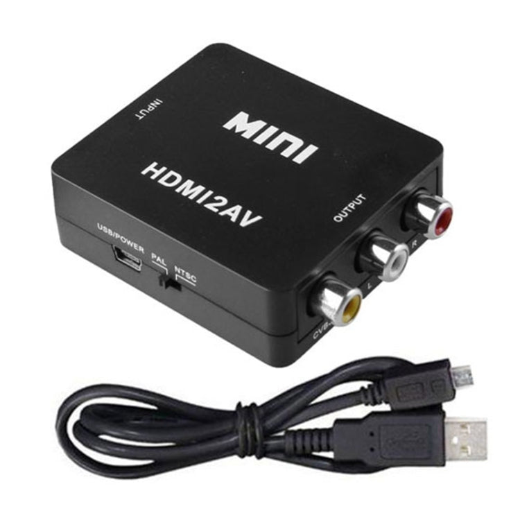 VK-126 迷你高清 HDMI 轉 AV/CVBS 視頻轉換器轉接器，HDMI 轉 AV/CVBS