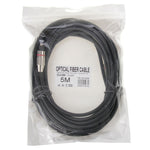 數位音頻光纖線 Toslink 公對公，外徑：5.0mm，長度：5m，5m