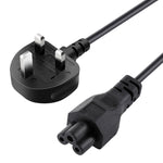 高品質 3 針英式筆記型電腦交流電源線，長度：1.5m，3 針英式插頭，長度：1.5m