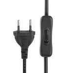 三插式交流電源線附304開關，長度：1.2m，歐規插頭附304開關，1.2m，美規插頭附304開關，1.2m