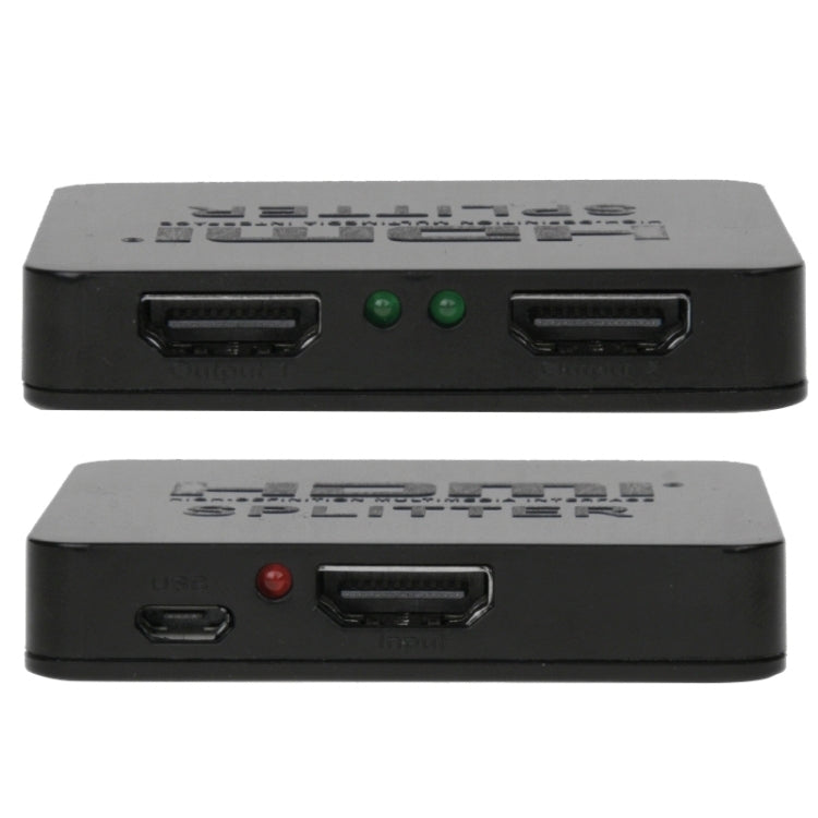 迷你全高清4K 1x2 HDMI 3D V1.4b分配器，適用HDTV / 機上盒 / DVD / 投影機 / DVR，HDMI V1.4b