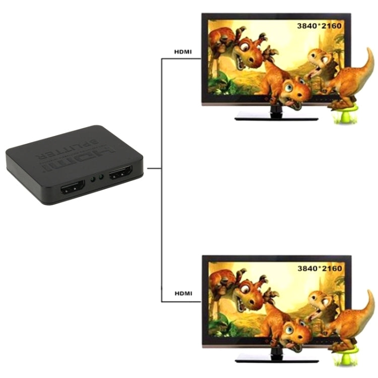 迷你全高清4K 1x2 HDMI 3D V1.4b分配器，適用HDTV / 機上盒 / DVD / 投影機 / DVR，HDMI V1.4b